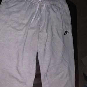 White Nike sweatpants